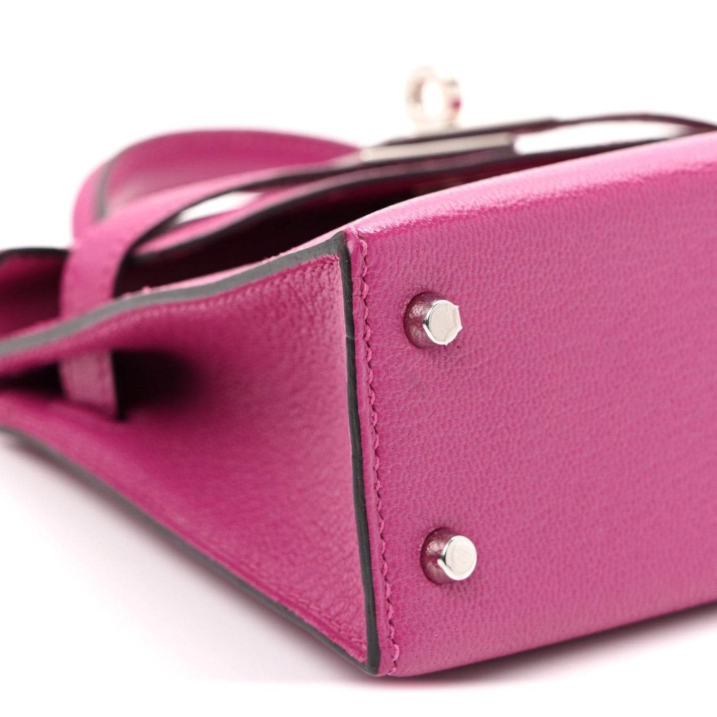 Chevre Mysore Mini Kelly Sellier 20 Rose Pourpre