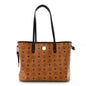 Visetos Medium Project Reversible Shopper Tote Cognac