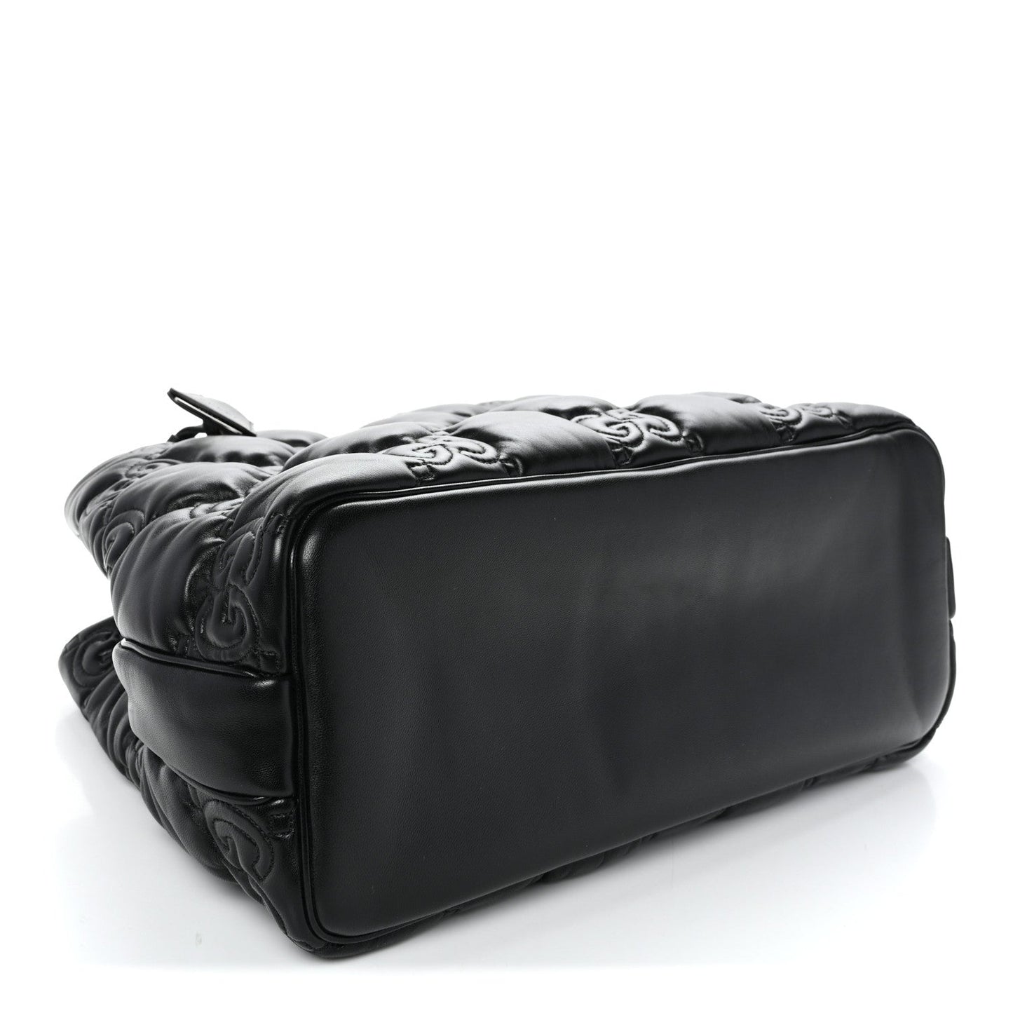 Calfskin GG Matelasse Large Tote Black