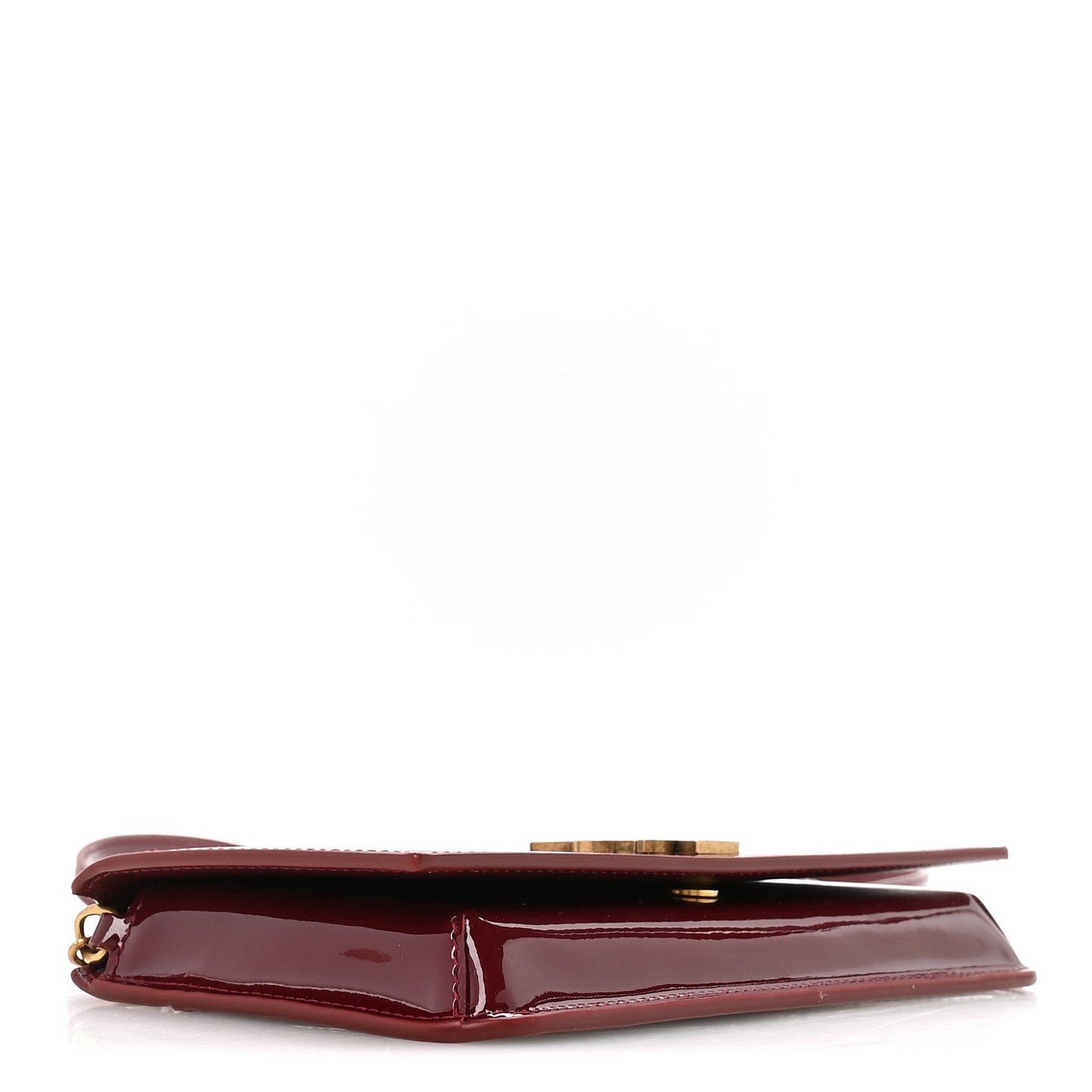 Patent Monogram Phone Holder Crossbody Chataigne