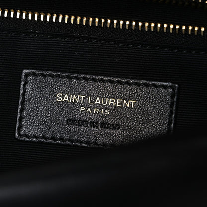 Plunged Lambskin Calypso Black