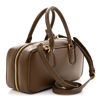 Calfskin Large Arcadie Top Handle Bag Tundra