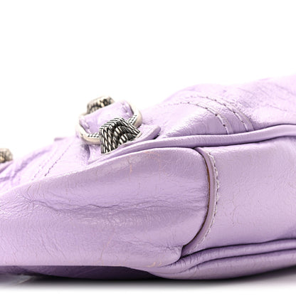 Agneau Arena Le Cagole Mini Purse With Chain Lilac