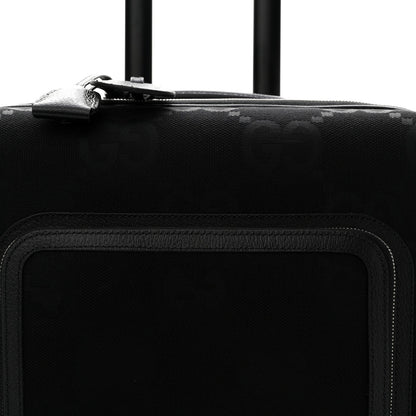Monogram Jumbo GG Canvas Textured Calfskin Small Carry On Trolley Black
