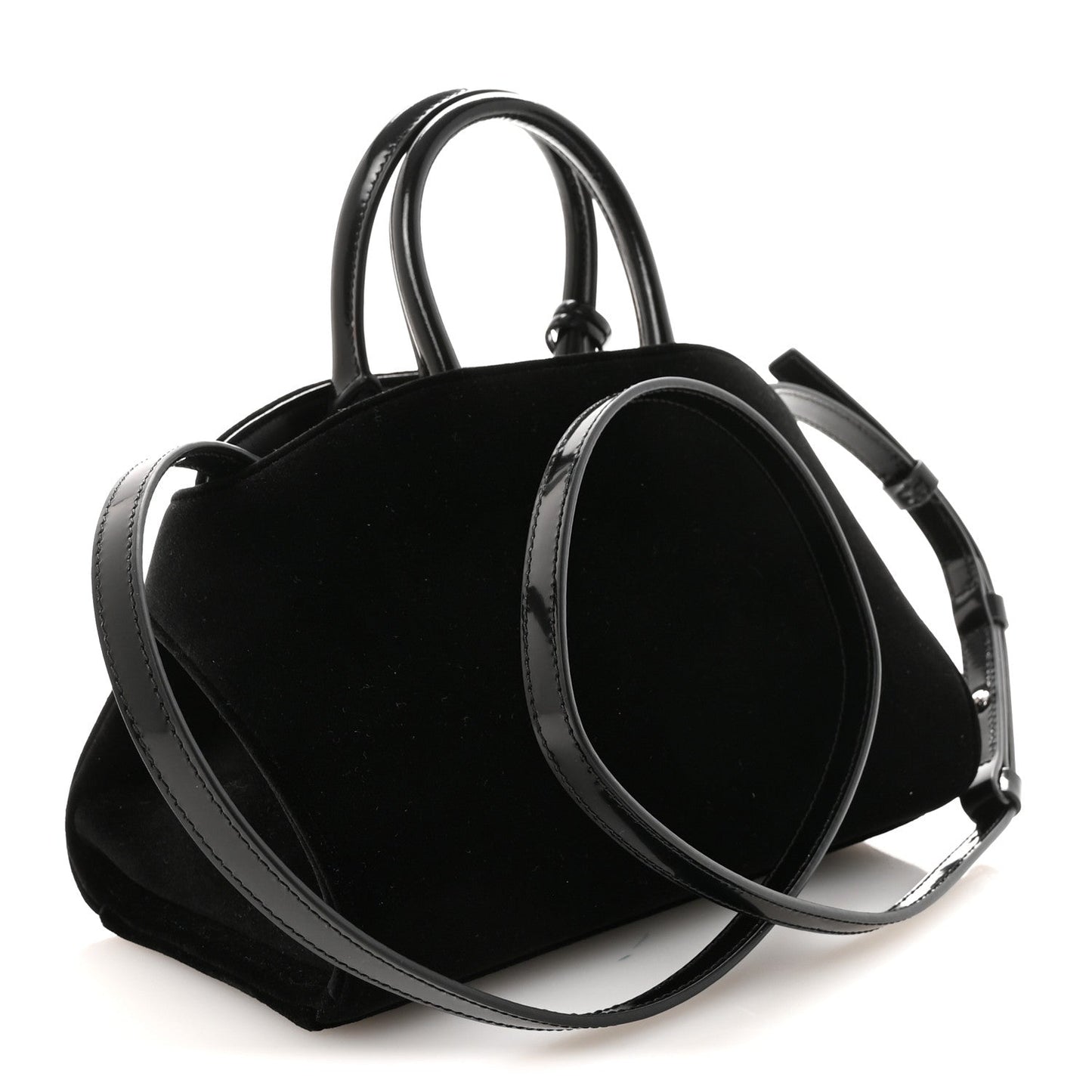 Velvet Strass XS Hug Bag Black