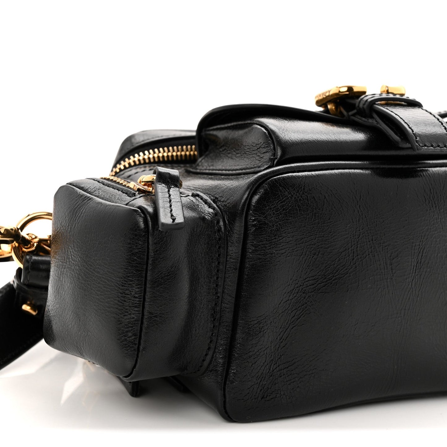 Shiny Buffalo Small Double Carry Camera Bag Black