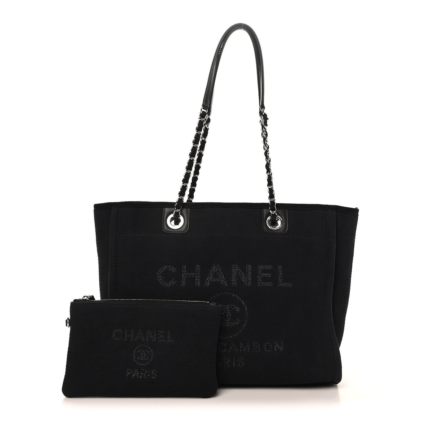 Mixed Fibers Small Deauville Tote Black