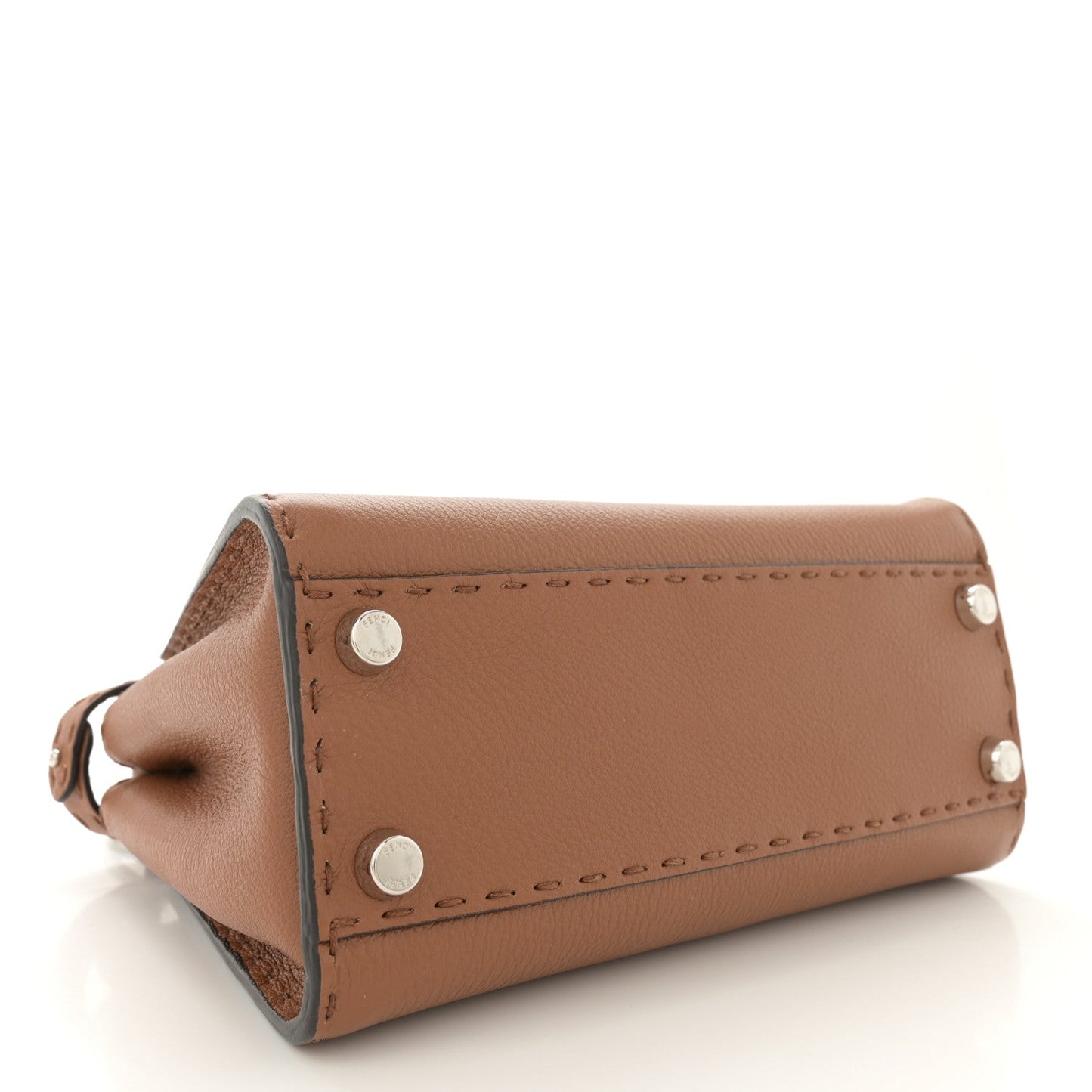 Cuoio Romano Selleria Bi-Color Mini Peekaboo Iconic Satchel Mou Milk