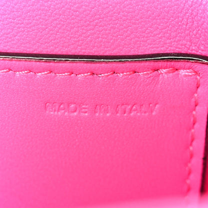 Nappa Monochrome One Stud Chain Clutch Pink PP