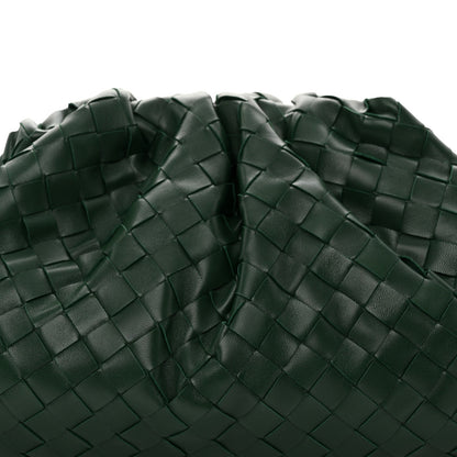 Nappa Maxi Intrecciato The Pouch Oversized Clutch Raintree