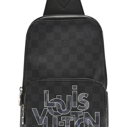 Damier Graphite Logo Avenue Sling Backpack