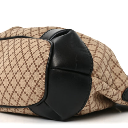 Diamante Medium Sukey Top Handle Bag Beige Black
