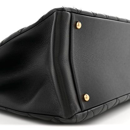 Caviar Quilted XL Grand Shopping Tote GST Black