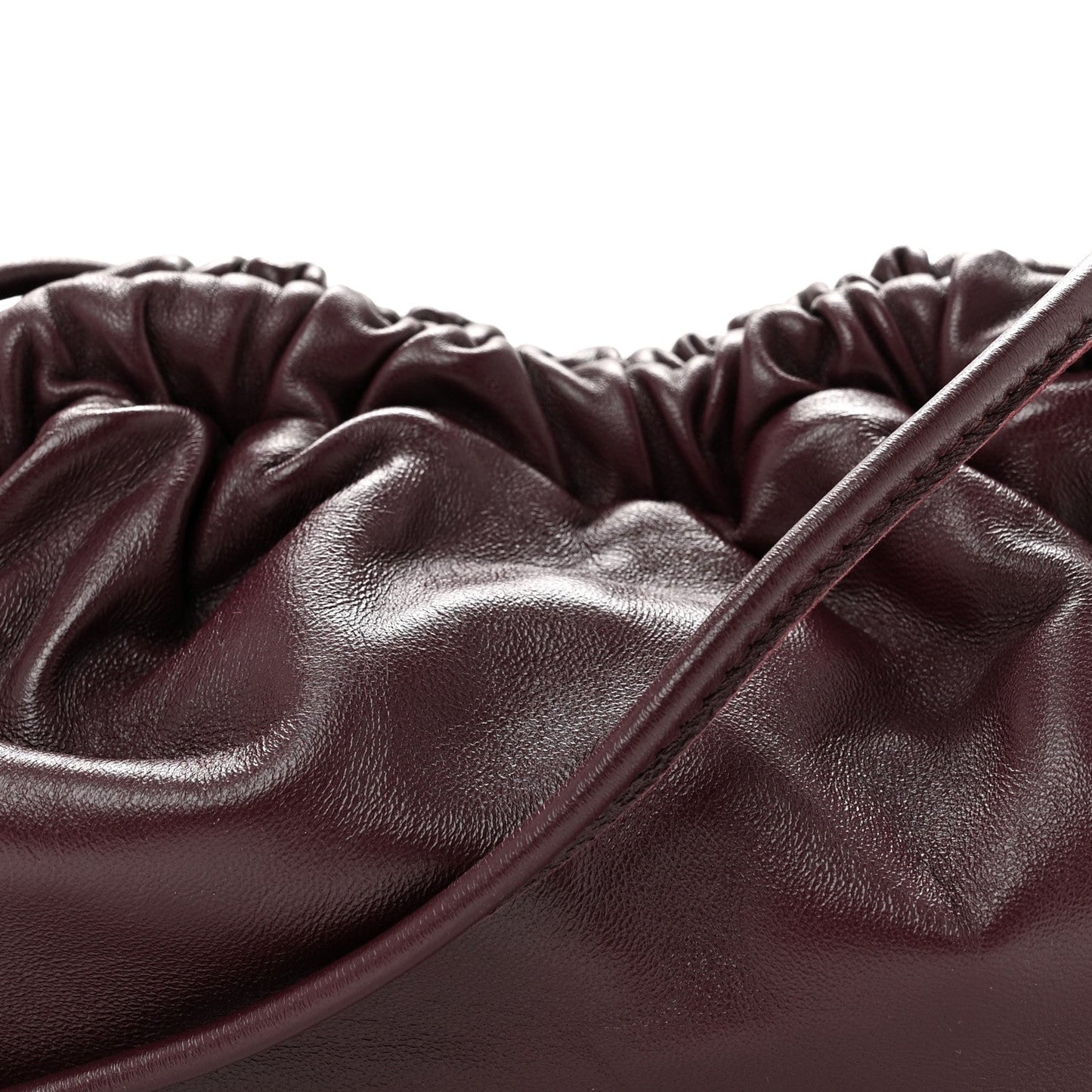Lambskin Mini Cloud Clutch Plum