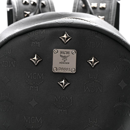 Nylon Monogram Studded Stark Medium Backpack Black