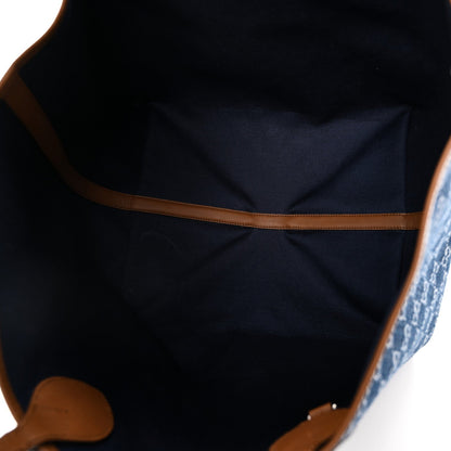 New Denim GG Monogram Calfskin Large Totissima Tote Blue