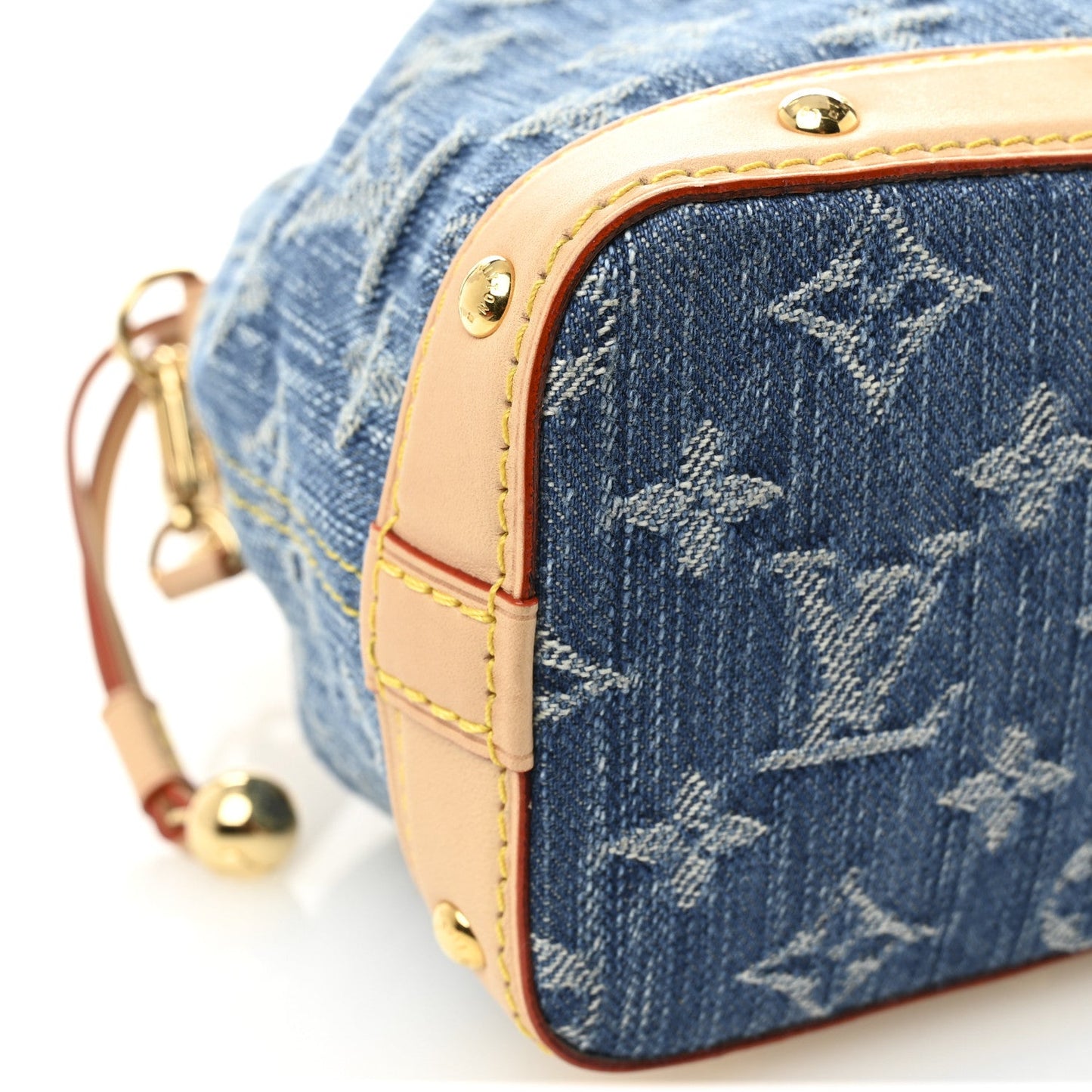 Monogram Denim Nano Noe Blue