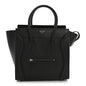 Drummed Calfskin Micro Luggage Black