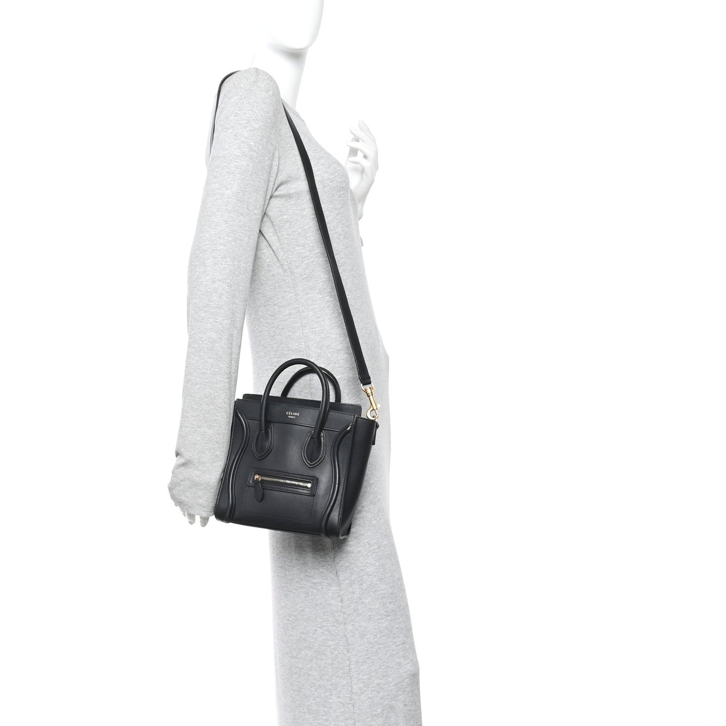 Smooth Calfskin Nano Luggage Black