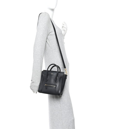 Smooth Calfskin Nano Luggage Black