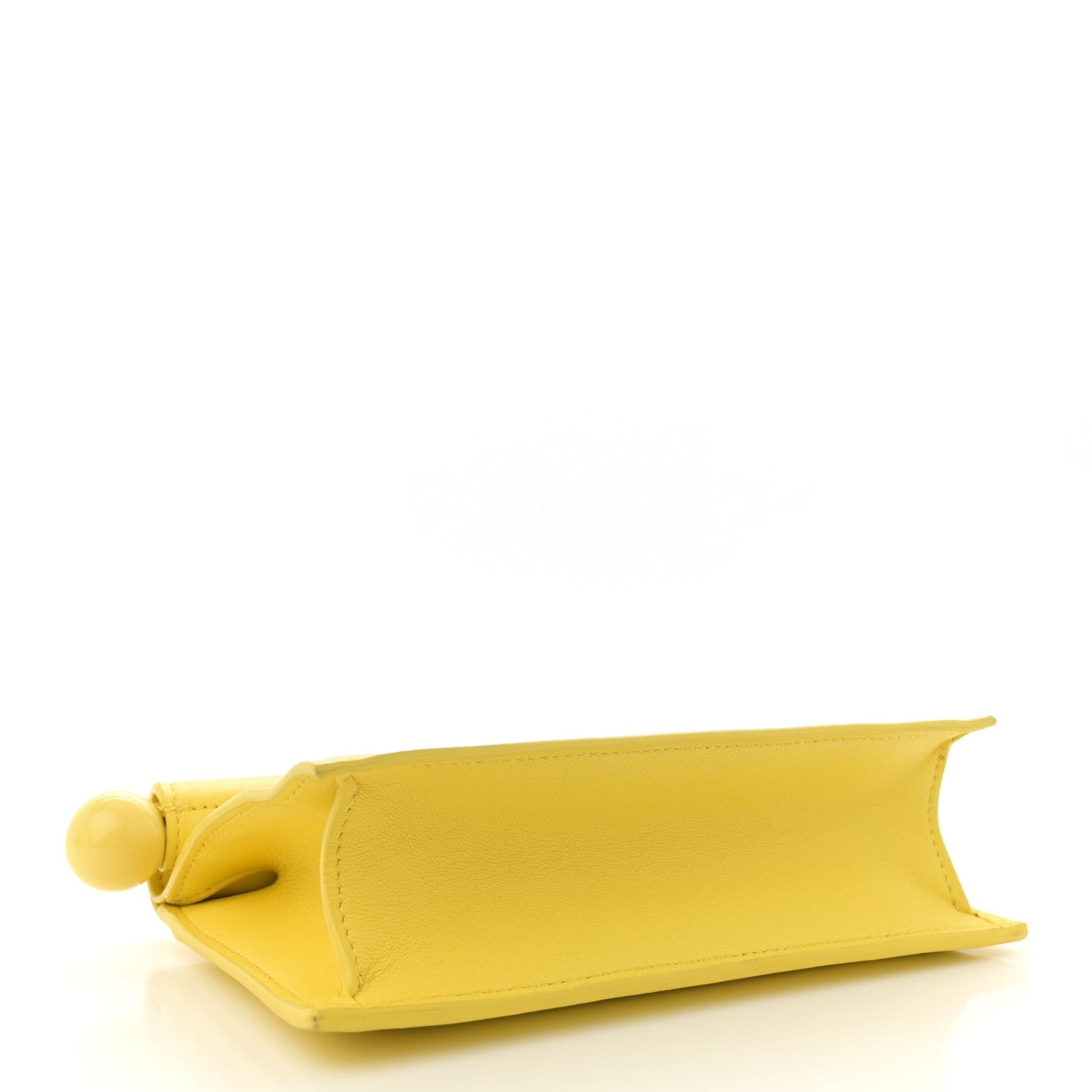 Smooth Calfskin La Petite Pochette Rond Carre Yellow