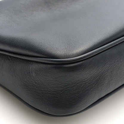 Natural Smooth Calfskin Rodeo Sling Pochette Black