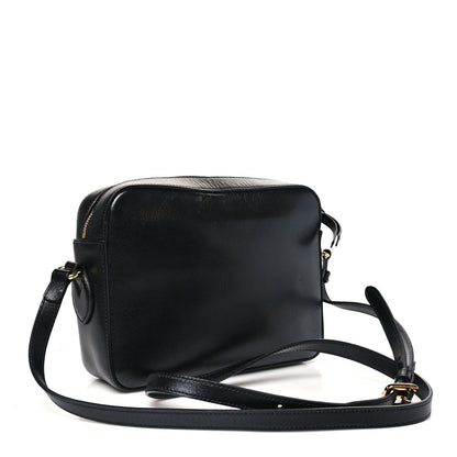 Textured Calfskin Small Horsebit 1955 Shoulder Bag Black