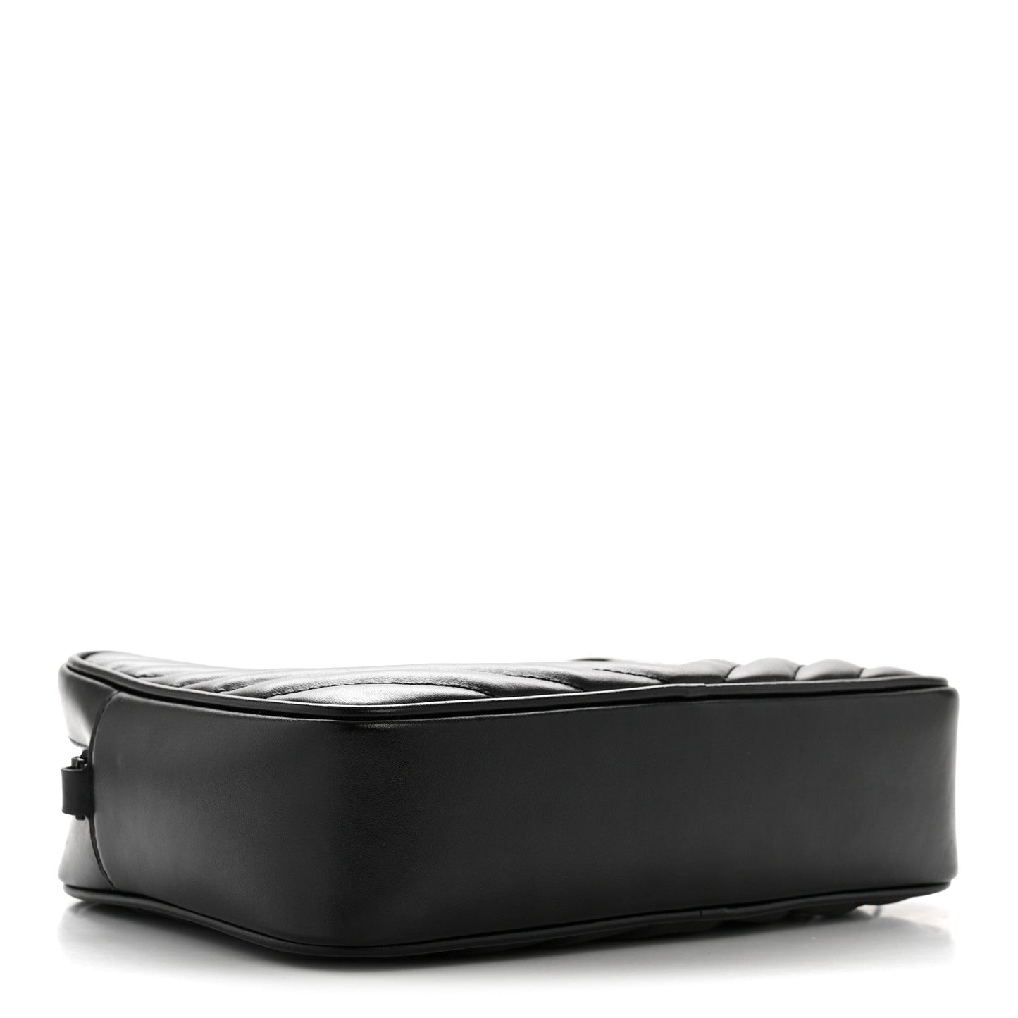 Calfskin Matelasse Monogram Monochrome Lou Camera Bag Black