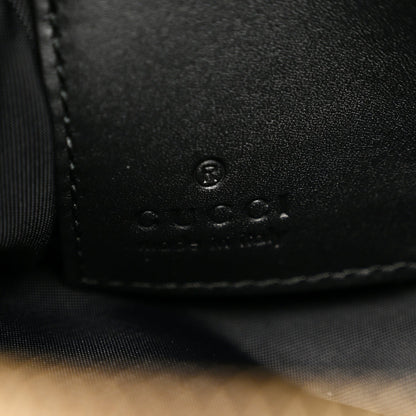 GG Supreme Monogram Wrist Wallet Black
