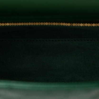 Ostrich Small Lady Dior Green