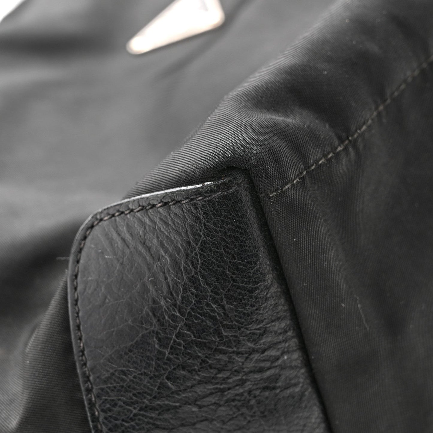 Nylon Shoulder Bag  Black
