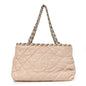 Lambskin Quilted Mini Chain Me Tote Light Beige