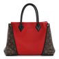 Monogram Cuir Orfevre Tote W PM Cherry