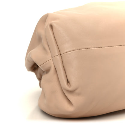 Smooth Butter Calf The Pouch Oversized Clutch Nude