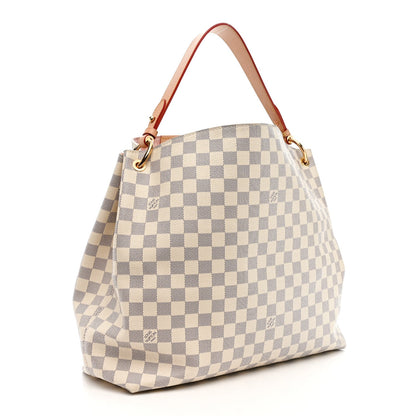 Damier Azur Graceful MM Rose Ballerine