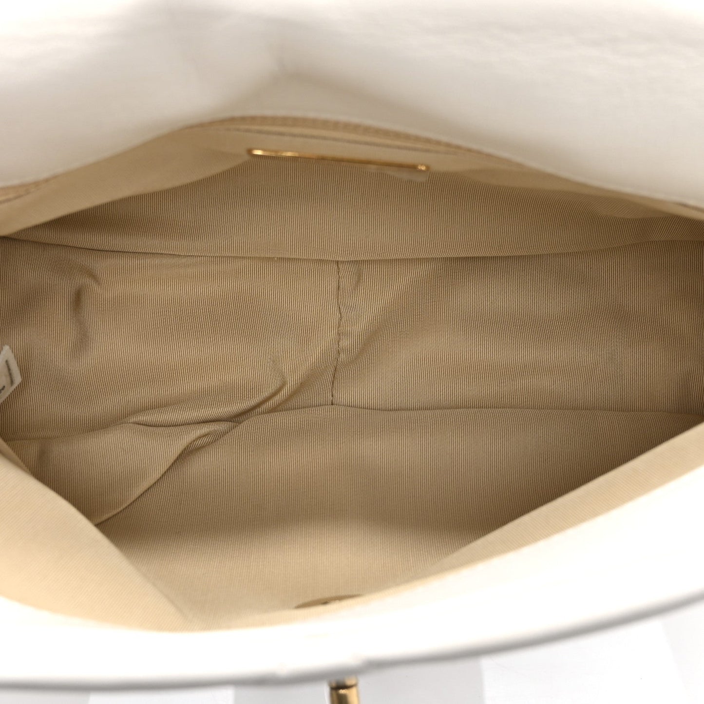 Goatskin Quilted Large Chanel 19 Flap White