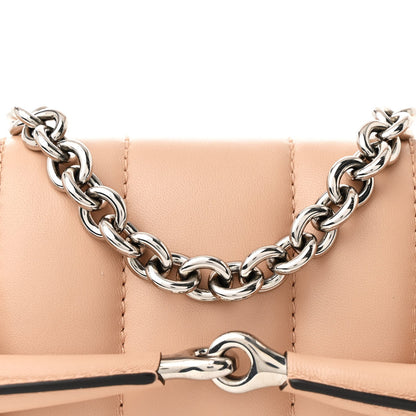 Nappa Vertical Matelasse Small Maxi Horsebit Chain Shoulder Bag Beige