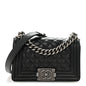Caviar Quilted Small Boy Flap Black