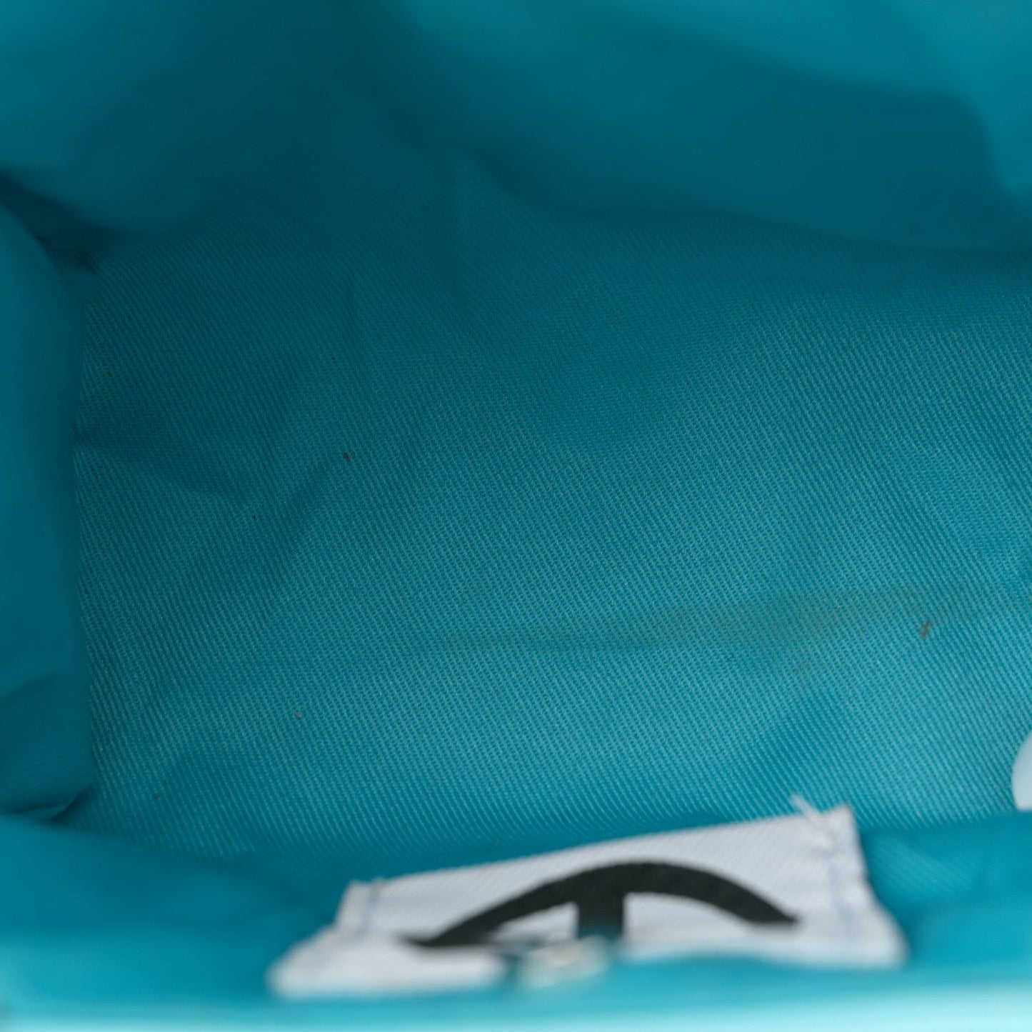 Vegan Leather Small Shopping Bag Pool Blue