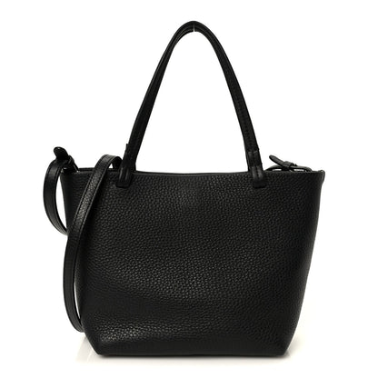 Grained Calfskin Small Park Tote Black