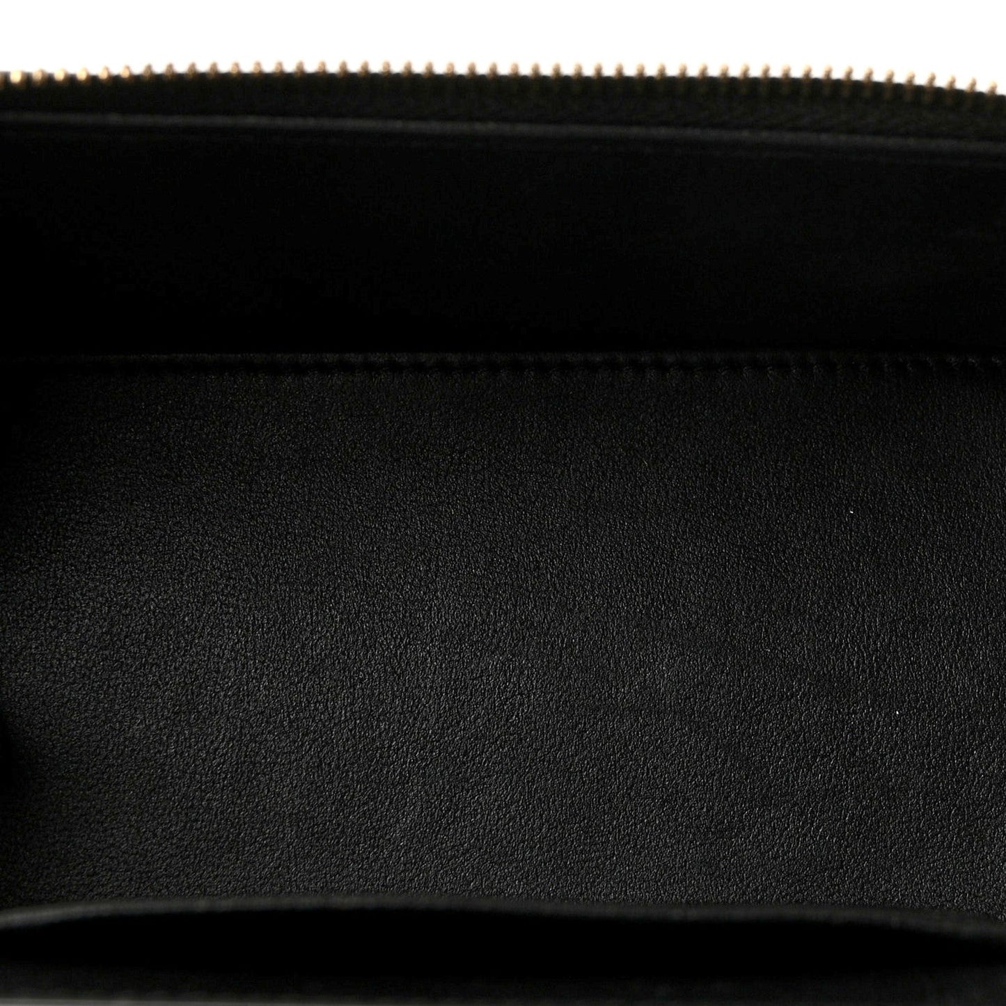 Lambskin Quilted Small Top Handle Vanity Case With Chain Black