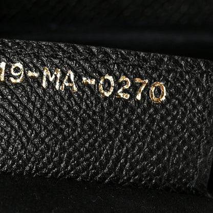 Grained Calfskin Saddle Bag Black