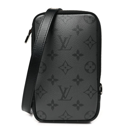 Monogram Eclipse Reverse Double Phone Pouch