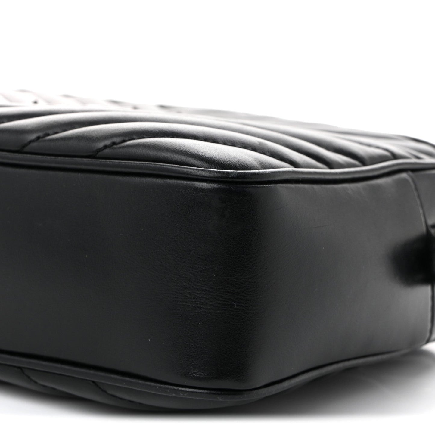 Calfskin Matelasse Monogram Monochrome Lou Camera Bag Black