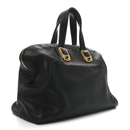 Vitello Dolce Marmol Large Chameleon Tote Black