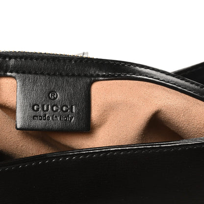 Boarded Dyana Lux Calfskin Small Jackie 1961 Hobo Black