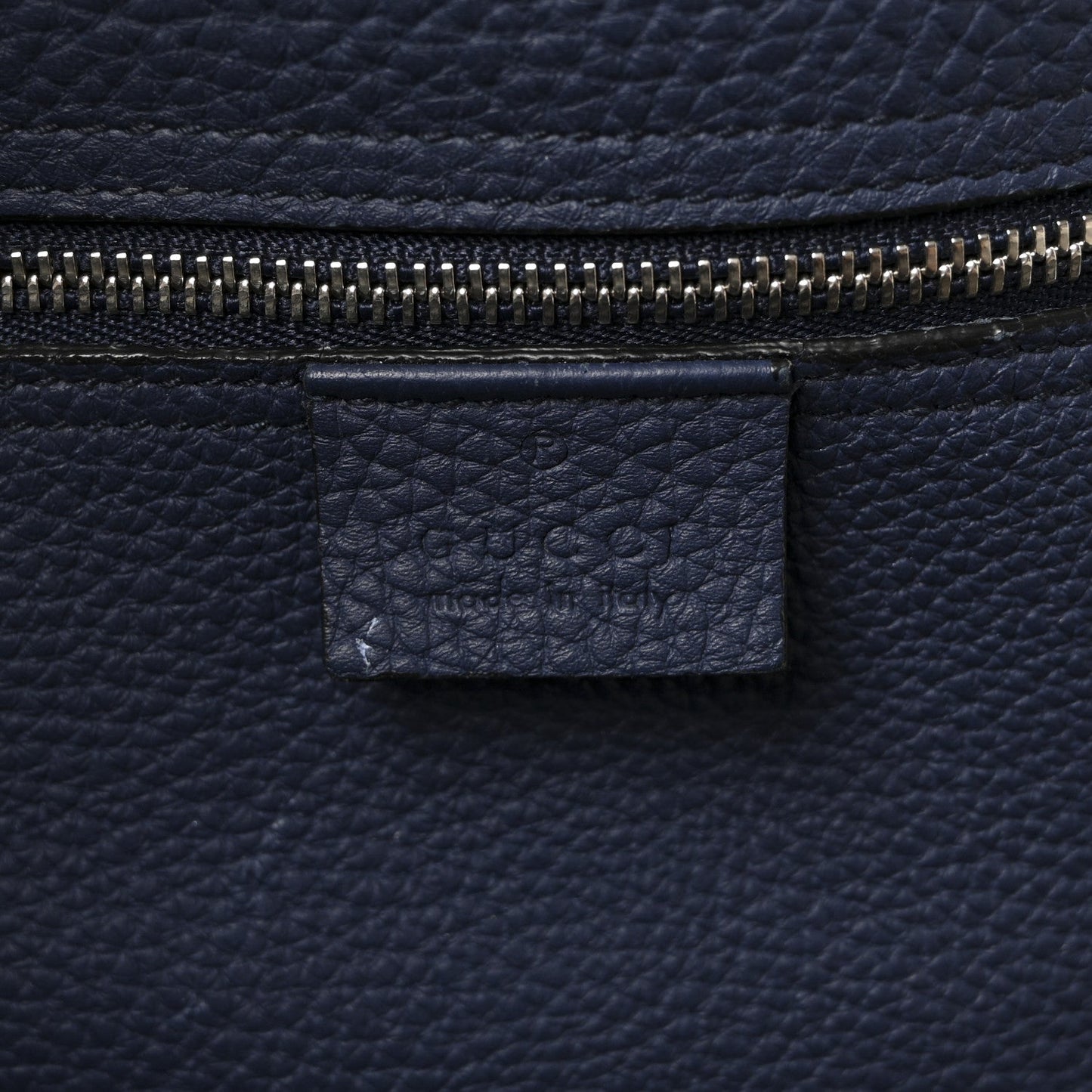 Soft Calfskin Medium Jackie Top Handle Bag Classic Blue Marine
