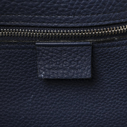 Soft Calfskin Medium Jackie Top Handle Bag Classic Blue Marine
