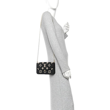 Empreinte Monogram Giant Felicie Pochette Black Beige
