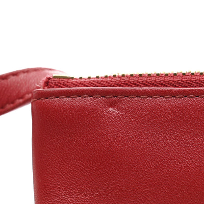 Lambskin Large Trio Crossbody Bag Red